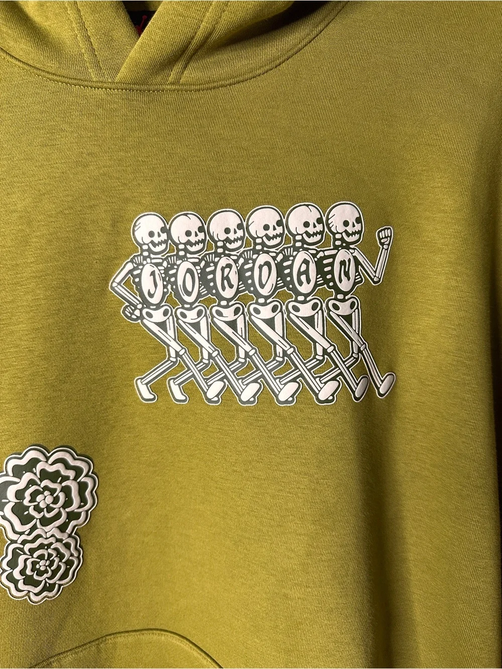 Nike Air Jordan Brooklyn Dia de Los Muertos Fleece Pullover Sweatshirt Hoodie XL